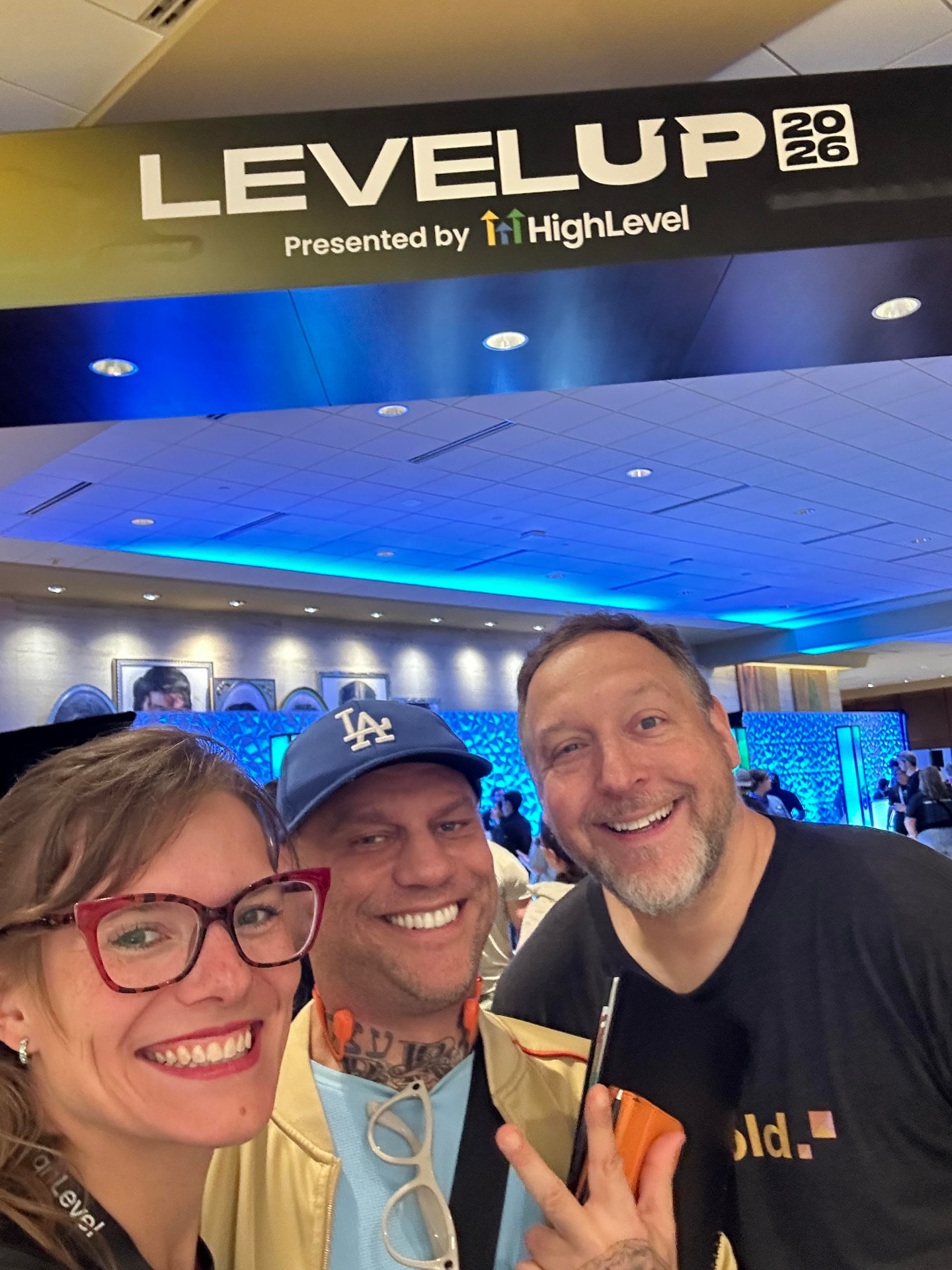 Janine Jakob with affiliate marketers Russel and Chris