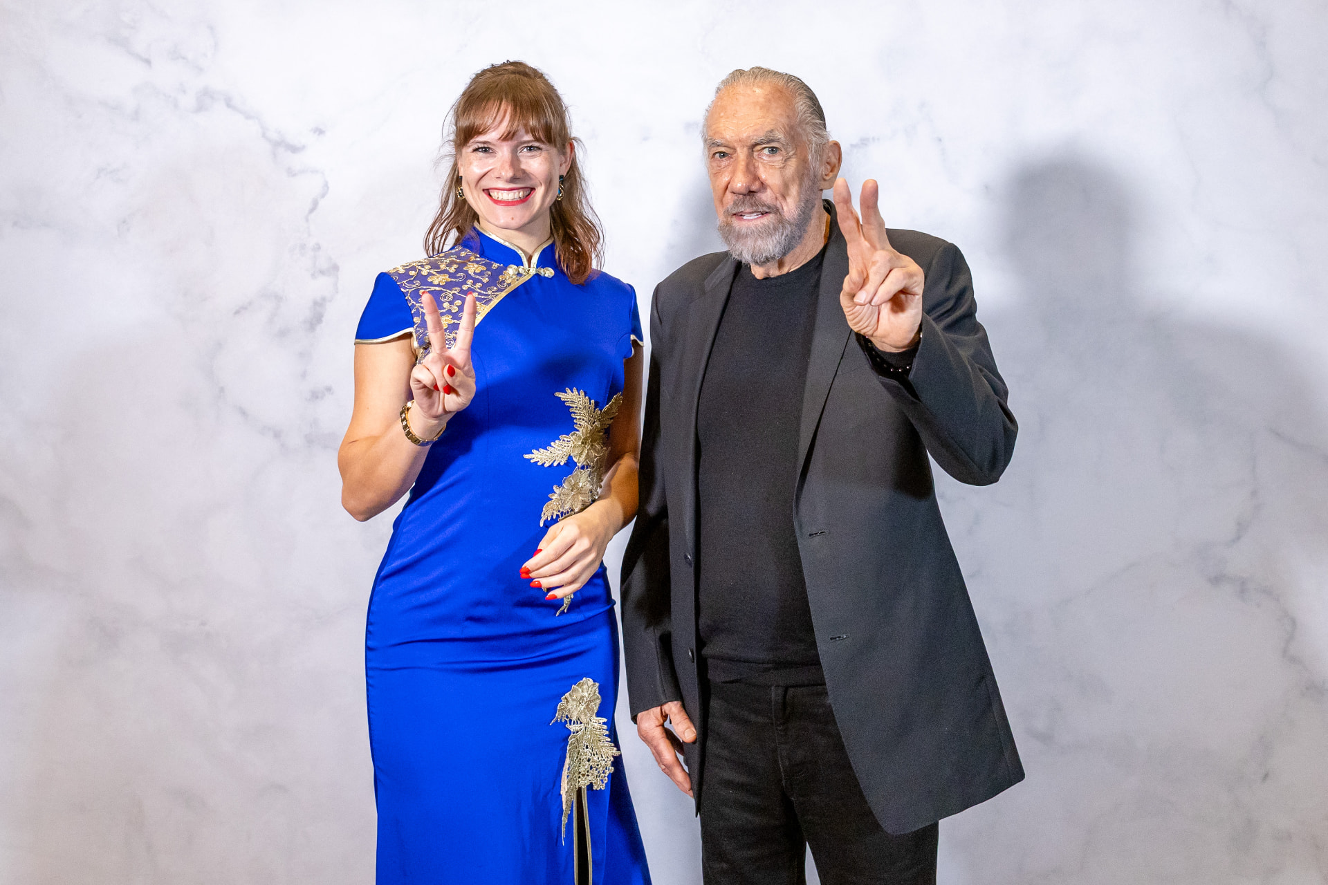 Janine Jakob with billionaire John Paul DeJoria